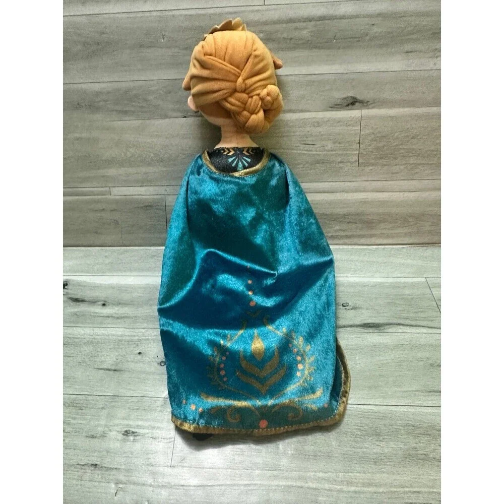 Disney Anna Plush Doll — Teal Green Dress with Purple Cape